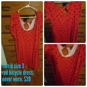 Torrid red bicycle dress